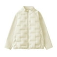 thumbnail image 2 of YUNAFFT Kids Down Jacket Lightweight Warm Solid Color Layering Piece for Autumn Winter, 2 of 4