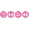 thumbnail image 2 of Darling Souvenir 190 Pieces Light Pink Baby Shower Chocolate Drop Labels Stickers - Self-Adhesive Mini Candy Wrappers for Favors & Party Decorations, 2 of 2