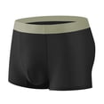 thumbnail image 1 of Men Ice Silk Flat Angle Underpants Loose Frivolous Breathable Elastic Exercise Home, 1 of 8