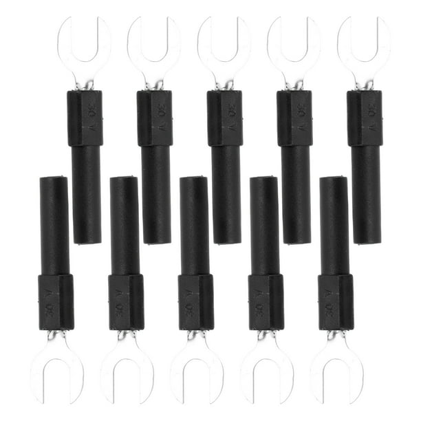 U Type Electrical Crimp Terminals 10pcs Fork Spade Wire Connectors