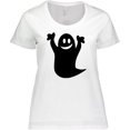thumbnail image 3 of Inktastic Happy Halloween Cute Ghost Women's Plus Size T-Shirt, 3 of 5