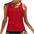 thumbnail image 3 of Swimsuits for Women Two Piece Bathing Suits High Neck Tankini Tops with Bikini Bottom, 3 of 6