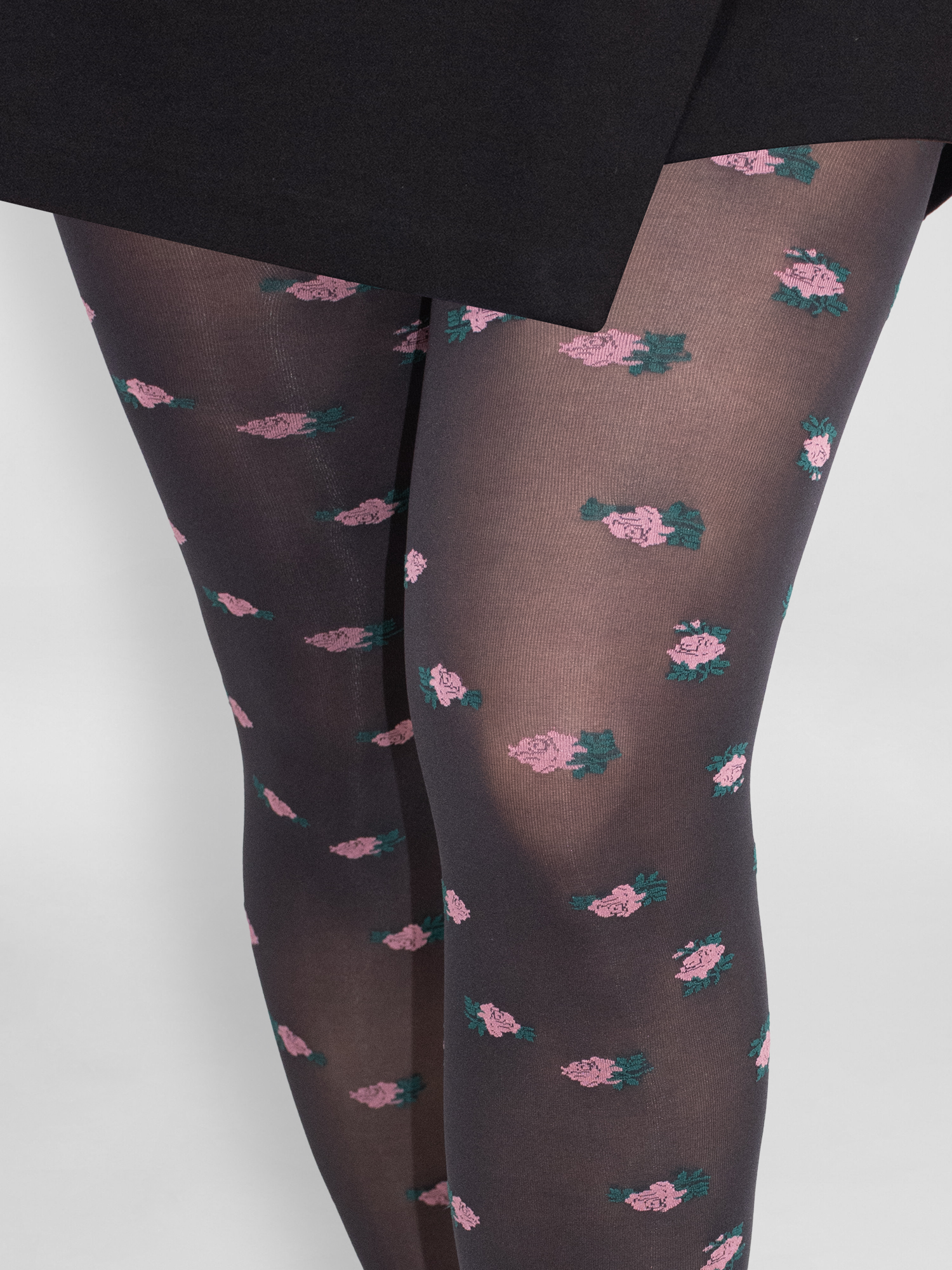 No Boundaries Ditsy Floral Print Tights, 1-Pair, Women’s