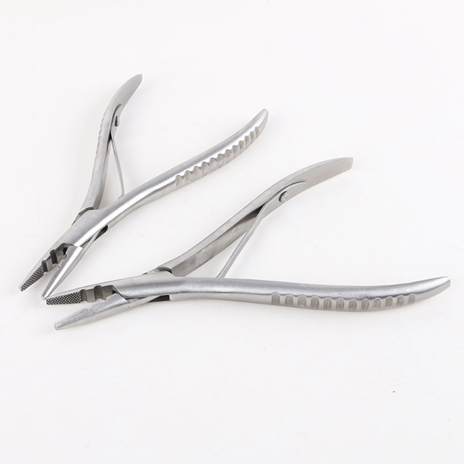 Stainless Steel Hair Bun extension Plier for Use with Removal, Also Be Used to Re-Tighten Or Adjust Linkers - 2 Holes