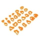 thumbnail image 5 of 193 cortadores de arcilla polimérica para pendientes, 25 formas, para llaveros y collares, color naranja, 5 of 14