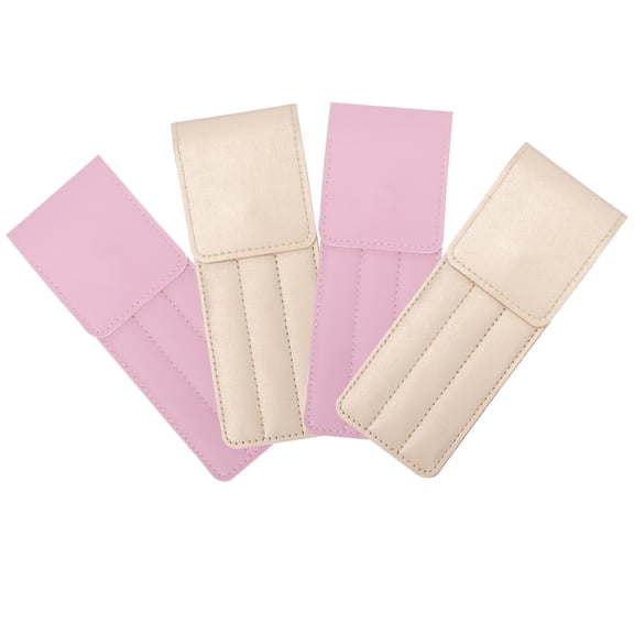 UPOUART 4-Piece PU Tweezer Organizer Pouch Set, Empty Case for and Makeup Enthusiasts