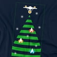 thumbnail image 2 of Star Trek The Original Series Christmas Tree Women's T Shirt, Navy, X-Large, 2 of 6