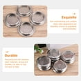 thumbnail image 2 of SHISUYAN 50 Pcs Bouchon de Ventilation en Acier Inoxydable pour Grille d'Aération Circulaire pour Garde-Robe, 2 of 8
