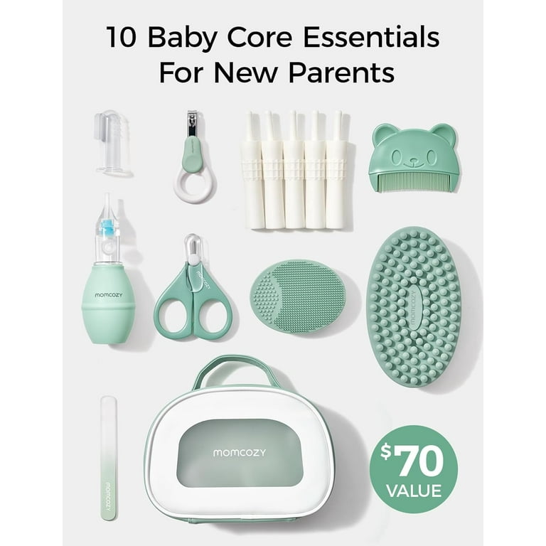 Momcozy Baby Core Kit with Nasal Aspirator, Grooming Tools, Bath