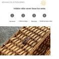 thumbnail image 6 of Woven Natural Rattan Tissue Box, Facial Napkin Holder Tissue Box Organizer for Bathroom Toilet Living Room Kitchen Office Table Desk 9*5.12*3.54Inch, 6 of 6