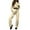 Beige, variant on Best Travel Outfits for Planes Women's Solid Color Zipper Double Pocket Drawstring Long Sleeve Top Fashion Casual Pants Set Travel Clothes for Women Plus Size Set (Purple,M)