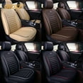 thumbnail image 4 of OTOEZ Universal Car Seat Cover Full Set PU Leather 5 Seats Front Rear Seat Cushion, 4 of 10