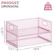 thumbnail image 5 of Organizador de Papel Marbrasse de 2 Niveles con Asa Rosa, 5 of 6