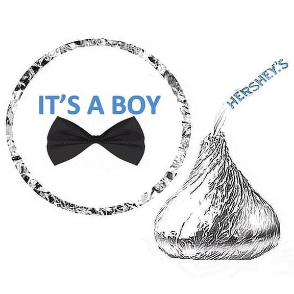 216 Its a Boy Baby Shower Party Favor Hershey's Kisses Stickers / Labels
