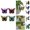 purple, variant on Guanhe Flower Pot Decoration Iron Butterfly Pendant, Garden Patio Outdoor Decor for Pots Planters Mini Accessories Christmas Gifts