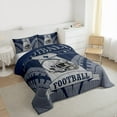thumbnail image 3 of jejeloiu American Rugby Game Twin Comforter Sets,Football Sport Lover Bedding Set For Ball Game Lover Reversible 2-Piece, 3 of 8