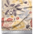 thumbnail image 1 of Soimoi Moss Georgette Fabric Fruits,Spices & Leaves Print Sewing Fabric Yard 42 Inch Wide, 1 of 1
