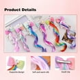 thumbnail image 4 of HSHDLDF 6 Pcs Hair Extensions Unicorn Hair Accessories Clip on Bangs for Children Curly Hair Extensions Clips Colored Hair Extensions for Kids Hair Extensions for Kids Girls Rainbow Thick Wig Clip, 4 of 7