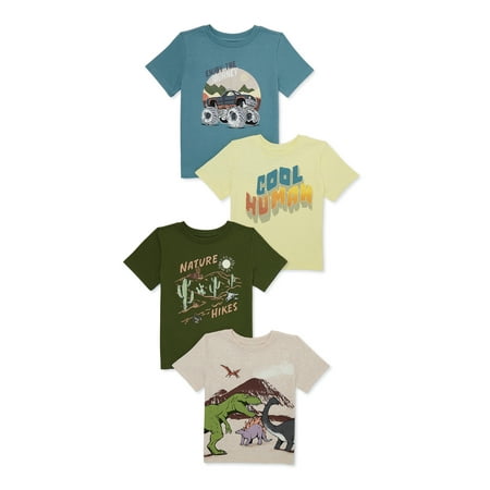 

Garanimals Toddler Boys Short Sleeve Graphic Tee 4-Pack Sizes 12M-5T