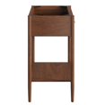 thumbnail image 3 of Vanity Cabinet (Sink not included), Walnut, Wood, Mid Century Hotel Bedroom Bathroom, Modern Contemporary HB36354, 3 of 10