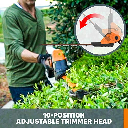WORX 20V Power Share Pole Hedge Trimmer 20 Inch Battery and