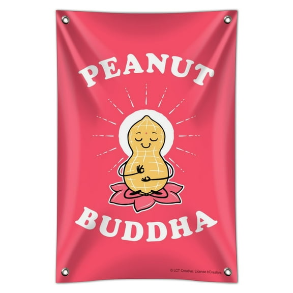 Peanut Buddha Butter Funny Humor Home Business Office Sign