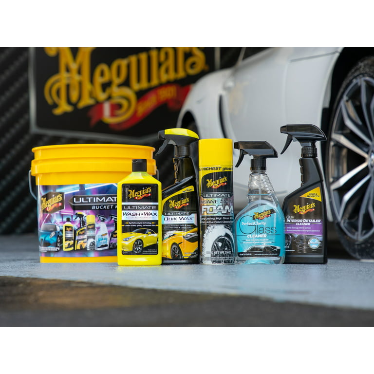 Kit Meguiar's Wash and Wax for car Wash, with bucket and accessories -  AliExpress