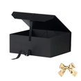 thumbnail image 4 of Caja de regalo GoooodGift negra grande de 33 x 28 x 13,5 cm con cinta, 4 of 7