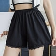 thumbnail image 5 of Annhoo Womens Slip Shorts High Waist Ice Silk Lace Pettipants Breathable Culottes Under Dresses Safety Shorts, 5 of 9