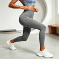 thumbnail image 6 of ATENAR Leggings for Women,Leggings for Women Tummy Control,Tummy Control,Butt Lifting,Breathable,Cozy,Gray,M, 6 of 7