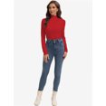 thumbnail image 5 of Women's Turtleneck Long Sleeve Shirts Slim Fitted Lightweight Base Layer Casual Tops, 5 of 6