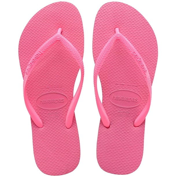 Havaianas Women's Slim Flip Flop Waterproof Sandal, Pink, Size: 6-7 ...