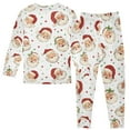 thumbnail image 2 of joogoo Vintage Santa Claus Pajamas Set Long Sleeve Soft Cotton Sleepwear 2 Piece 18M, 2 of 7