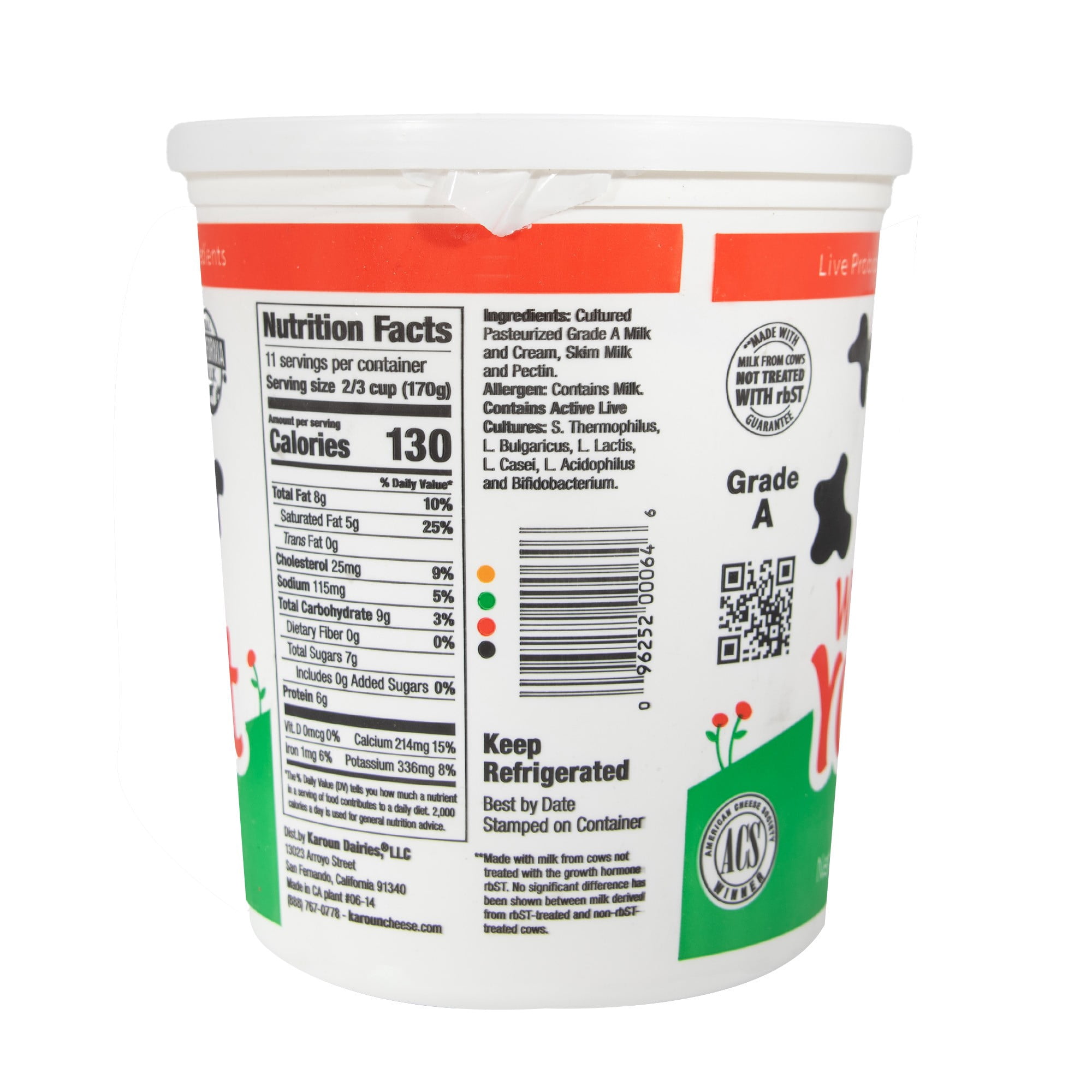Karoun Whole Milk Yogurt, 64 Oz.