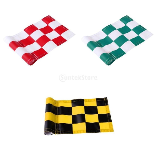 3 Piezas de Entrenamiento Shamjiam para Golf Nylon Putting Green Banderas