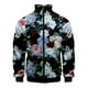 thumbnail image 2 of Chaqueta con estampado 3D de plantas y flores para hombre, abrigo de manga larga con estampado retro, chaquetas con cremallera de gran tamaño y personalidad para mujer, blusas de calle, 2 of 5