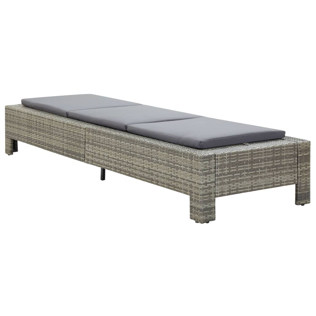 Kepooman Garden Chaise, Rattan Angle Adjustable Patio Sunbed with Cushion Kepooman Garden Chaise, Rattan Angle Adjustable Patio Sunbed with Cushion
