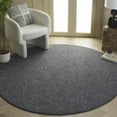 thumbnail image 2 of SAFAVIEH River Randa Solid Polyester Area Rug, Charcoal, 6'7" x 6'7" Round, 2 of 8