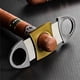 thumbnail image 4 of Cortador de puros y puros cubanos estilo guillotina de acero inoxidable, corte recto de doble hoja, diseño elegante, tamaño de bolsillo pequeño y portátil., 4 of 5