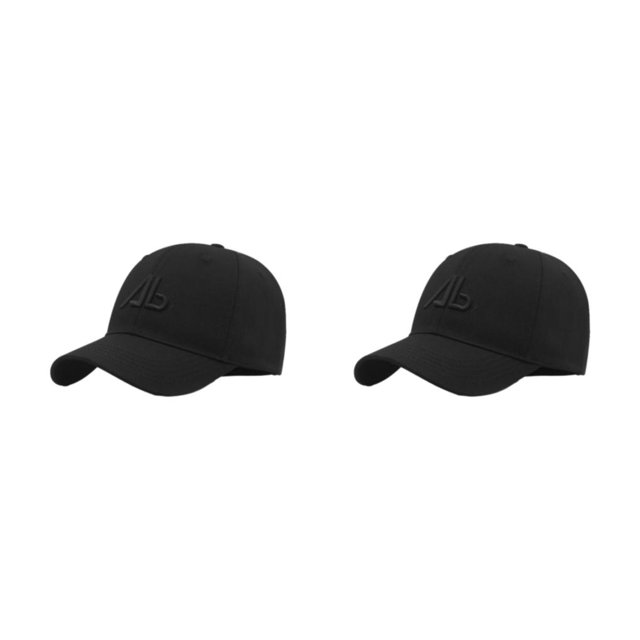 Minnieouse Bloque de sombrero de algodón de primavera y otoño Vigas ultravioleta con gorra y cómoda Gorra de lengua de pato de secado rápido Etiqueta negra negra Talla única 2Conjunto