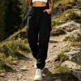 thumbnail image 3 of Vrorvz Cargo Jogger for Womens Drawstring Elastic Waisted Joggers Slim Leg Pant Outdoor Hiking Pants with Pockets, 3 of 5