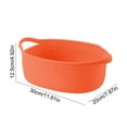 thumbnail image 2 of Lunxisen 1 Pcs Basket Empty Gift Basket, Decorative Rope Woven Nursery Storage Organizer Dog Toy Baskets for Baby Showers Christmas Easter with Gift Bags and Ribbons, 2 of 9