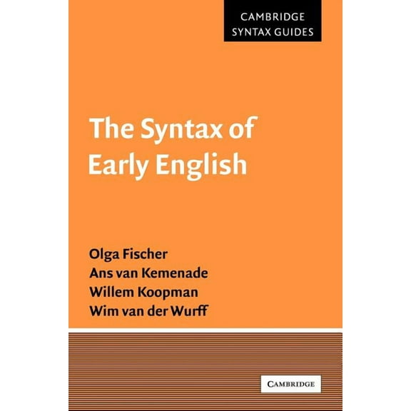 Cambridge Syntax Guides The Syntax of Early English, (Paperback)