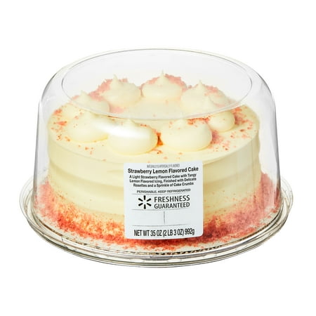 Freshness Guaranteed 7" Strawberry Lemon Flavored Cake, 35 oz (Refrigerated)