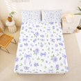 thumbnail image 3 of spefrowx Watercolor Purple Rose Bow Bed Sheets for Girls, Floral Romantic Full Size Sheets, 4-Piece, 1 Flat Sheet, 1 Fitted Sheet and 2 Pillowcases, 3 of 6