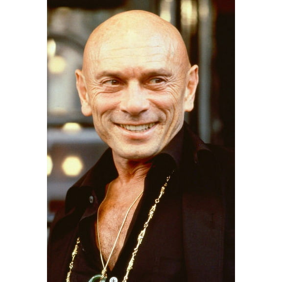 Yul Brynner 24x36 Poster cool smiling pose in black shirt