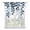 Blue, variant on Navy Blue Ombre Botanical Tie Up Curtains for Small Windows,Adjustable Rod Pocket Valance 45 Inch Short, Watercolor Pastoral Leaf Rustic Window Treatment Balloon Roman Blind Shade, 34" x 45"