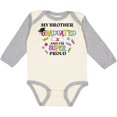 thumbnail image 3 of Inktastic My Brother Graduated and I'm Super Proud Boys or Girls Long Sleeve Baby Bodysuit, 3 of 5