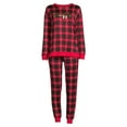 thumbnail image 5 of Secret Treasures Women's Hacci Fleece Long Sleeve Top and Joggers, 2-Piece Pajama Set, 5 of 5