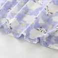 thumbnail image 5 of Sakmal Purple Women Moomoo Nightgowns Soft Plus Size Long Mumu Dress Short Sleeve Sheep Print Nightgowns for Women, 5 of 6